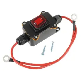 Jamher 707630310249 Dc 12v-24v Waterproof Inline Switch Ip65 Dpst Dual Side 10awg Wiring Switchs
