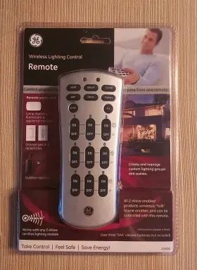 45600 Jasco Ge Z-wave Remote For Wireless Lighting Control Oem