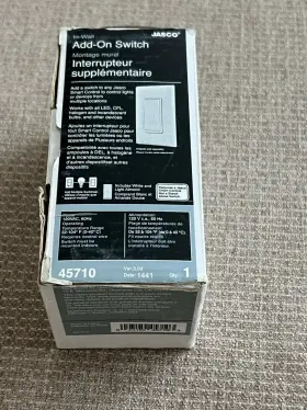 Zw2004 Jasco 45710 Niob Z-wave Interchangeable Paddle In-wall Add-on Switch #2