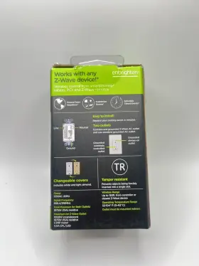 58449 Jasco Products Company Enbrighten Z-wave Plus V2 Smart Receptacle Tamper Resistant 700 Series #2