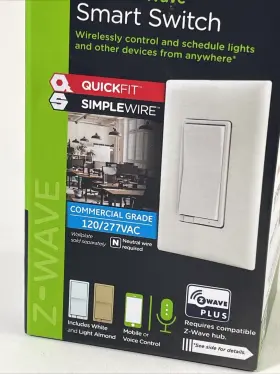 59337 Jasco Products Company Enbrighten Z-wave Plus V2 In-wall Smart Switch Paddle 700 Series #2