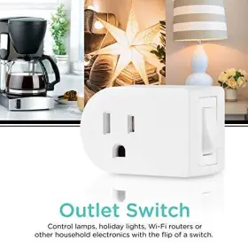 49968 Jasco Products Company Llc Grounded Outlet On/off Power Switch 3 Prong Plug 1 Pack White #3