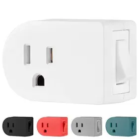 49968 Jasco Products Company Llc Grounded Outlet On/off Power Switch 3 Prong Plug 1 Pack White