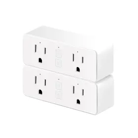 Ysp201 Junlit Dual Smart Plug 15a Wifi Outlet Extender Smartlife App Control Schedule Ti