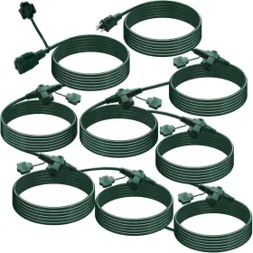 Wae-kanayu-1756 Kanayu Outdoor Extension Cord Multiple Outlets Heavy Duty Weatherproof Outlet