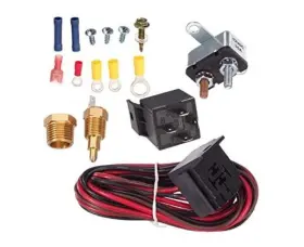 175-185 Kopart Degree Electric Fan Relay Kit Cooling Thermostat Switch Temp