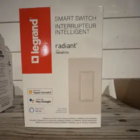 Wnrl10la Legrand Radiant Netatmo Smart Switch Light Almond Wi-fi Alexa App