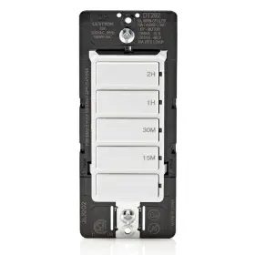 002-dt202-1lw Leviton Decora 20 Amp 2-hour Timer Switch 1 Hp/16 Fan/motor White