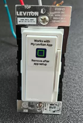 R02-d26hd-1rw Leviton D26hd-1rw Decora Smart Wi-fi Dimmer 2nd Gen No Hub Required