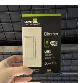 Leviton D2dim Decora Smart Wi Fi Dimmer Switch White Matter Apple/alexa/google