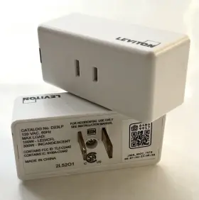 D23lp-1bw Leviton Manufacturing Lot Of 2 - Decora Smart Wi-fi Mini Plug-in Dimmer 2nd Gen #2