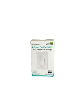 Zw4sf-1bw Leviton Manufacturing Decora Smart Z-wave Plus V2 Fan Speed Controller Gen7