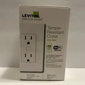 R02-d215r-1rw Leviton D215r-1rw Decora Smart Wi-fi Tamp-resist 15a Duplex Outlet 2nd Gen Open #3 R02-d215r-1rw Leviton D215r-1rw Decora Smart Wi-fi Tamp-resist 15a Duplex Outlet 2nd Gen Open #3