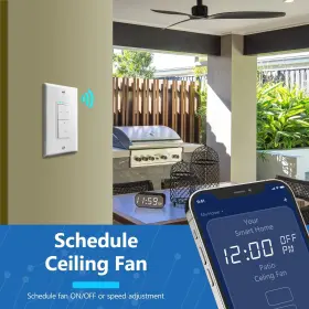 Lider 883951836993 Smart Fan Switch Wi-fi 4-speed Control Single Pole Only 2 #3