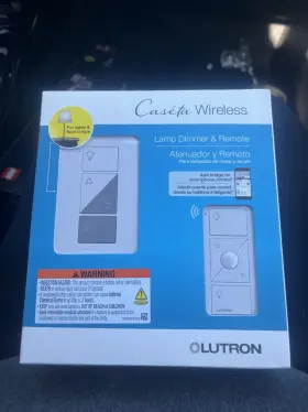 50000012rev Lutron Cas Ta Wireless Lamp Dimmer And Remote White Table/floor Lamps