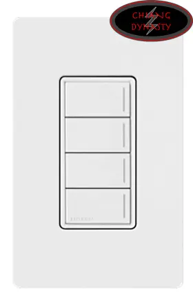 Rrst-hn4b-wh Lutron 784276304610 Radiora Sunnata Rf Hybrid Keypad 4-button White Brand New