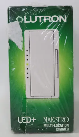 Macl-153m-wh-2 Lutron 784276805735 White Maestro C.l Dimmer Switch For Dimmable 1 Pk Of 2