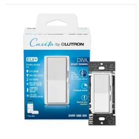 Dvrf-5ne-wh Lutron Cas Ta Diva Smart Dimmer Elv White 120v App Control