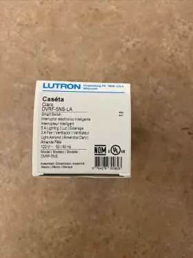Dvrf-5ns-la Lutron Caseta Claro Smart Switch Light Almond #2