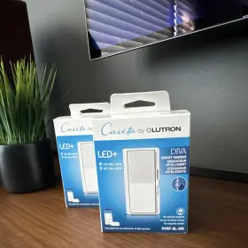 Lutron Dvrf-6l-wh Cas Ta Diva Smart Dimmer Led White Homekit - Quantity 2
