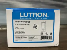 Hqrd-w5brl-wh Lutron Homeworks Qs Smart Wall Switch 120v