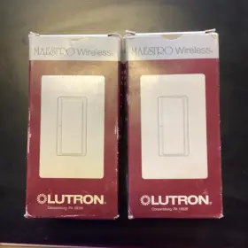 Mrf2-8ans-120-wh Lutron Maestro Wireless 120v / 8a Switch - Lot Of 2 Mrf2-8ans-120-wh Lutron Maestro Wireless 120v / 8a Switch - Lot Of 2