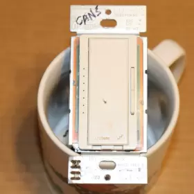 Ra-600l-wh Lutron One Radiora White Switch Radio Ra No Ground Wire Wt#79