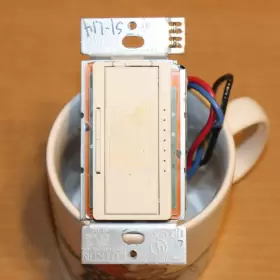 Ra-600lm-la Lutron One Radiora Light Almond Switch Radio Ra Wt#75