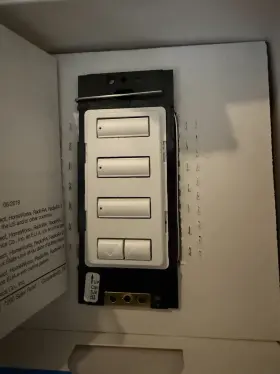 Rrd-w3bsrl-sw Lutron Wireless Wall-mount Smart Push Button Switch Snow White