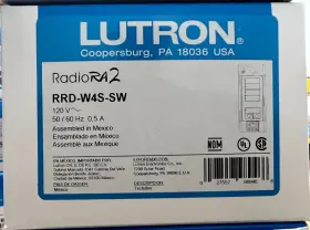 Rrd-w4s-sw Lutron Radio Ra2 4 Button Designer Wall-mount Keypad