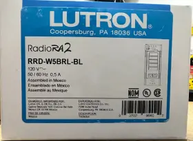 Rrd-w5brl-bl Lutron Radio Ra2 6 Button Designer Wall-mount Keypad