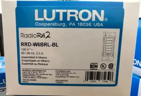 Rrd-w6brl-bl Lutron Radio Ra2 6 Button Designer Wall-mount Keypad