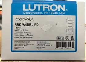 Rrd-w6brl-pd Lutron Radio Ra2 6 Button Designer Wall-mount Keypad