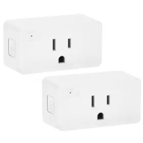 Mew-100dw-02 Luvoni Smart Wifi Outlet Adapter Plug Works With Google Home/alexa App Contr