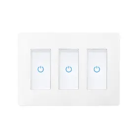 M22-1-3-dy Milfra Touch Smart Switch 3 Gang Wifi Light Compatible With Alexa And