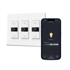 Mfa05f Milfra Mfa03f 7011f Smart Dimmer Switch 3gang Digital Display Single-pole 3way D... Fast Ship