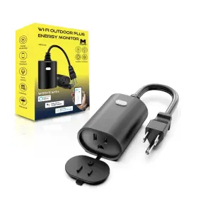 Bbb-71 Minoston Outdoor Outlet Wifi Smart Plug In Energy Monitoring 2.4ghz Wi-fi P