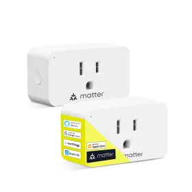 Mp25m-2 Minoston Matter Smart Plug Outlet Work With Alexa Google Home Ap... Fast Ship