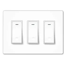 Moes 741722875506 Wifi Smart Light Switch 3 Gang No Screw Panel Life/tuya App