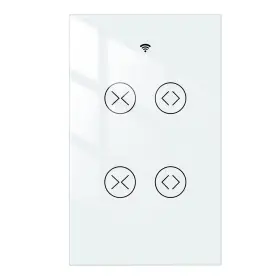 Wrs-usc2-wh-ms Moes Smart Wifi Rf 2 Gang Double Curtain Blind Touch Switch For Roller Shutte Wrs-usc2-wh-ms Moes Smart Wifi Rf 2 Gang Double Curtain Blind Touch Switch For Roller Shutte