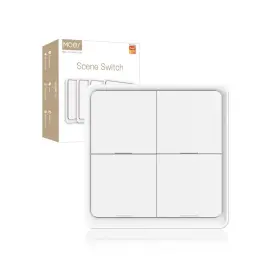 Zt-sy-eu4s-wh-c-ms Moes Wireless Smart Scene Switch Button Require Hub Zigbee Connection