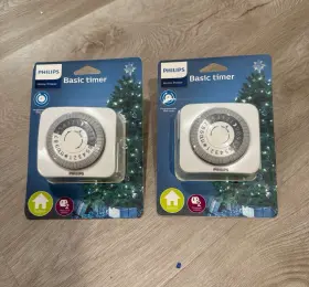 Up6001 Philips Programmable Timer Outlet 2-pack White 15a Indoor Analog