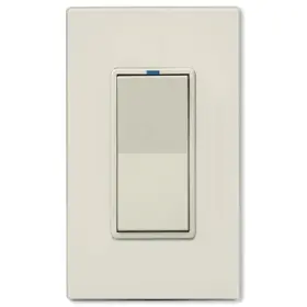 Ws1r-15-la Powerline Control Systems Pcs Pulseworx Upb Relay Wall Switch 15a Light Almond