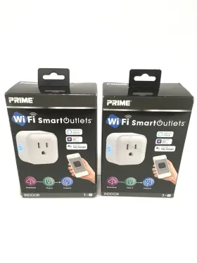 D19kt Prime 2x New Wifi Smart Outlet In-wall Indoor Receptacle For Google/alexa Qty