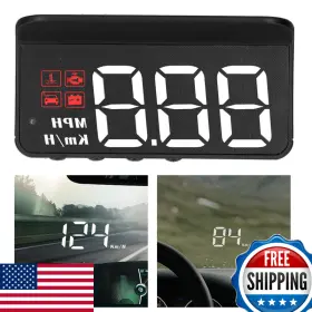 Qiilu B0bmxndrvj Obdii Hud Car Speedometer Obd2 Windshield Projector Multifunction