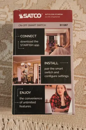 S11267 Satco Starfish Wi-fi On-off Smart Switch - New