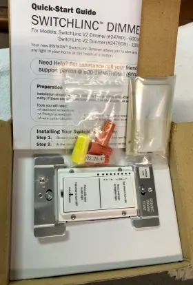 2476dh Sce New Insteon Model 1000watt Switch Linc Dimmer White