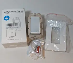 Ssms-01ai Scene Light In-wall Smart Switch For Alexa And Google Home Devices White