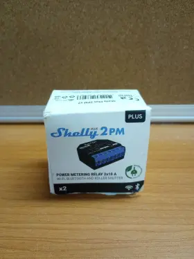 Shelly 800235267066 Plus 2pm Wifi And Bluetooth Power Metering Switch 2x10 A