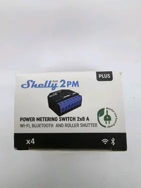 Shelly 800235267493 4x Plus 2pm Power Metering Switch 2x8 A Wi-fi Bluetooth And Roller Shutter